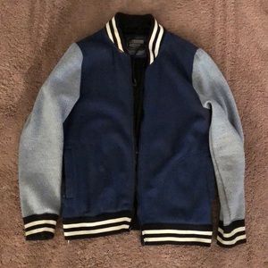 F21 Blue Bomber Jacket